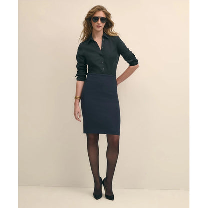 Fitted Non-Iron Stretch Supima Cotton Dress Shirt