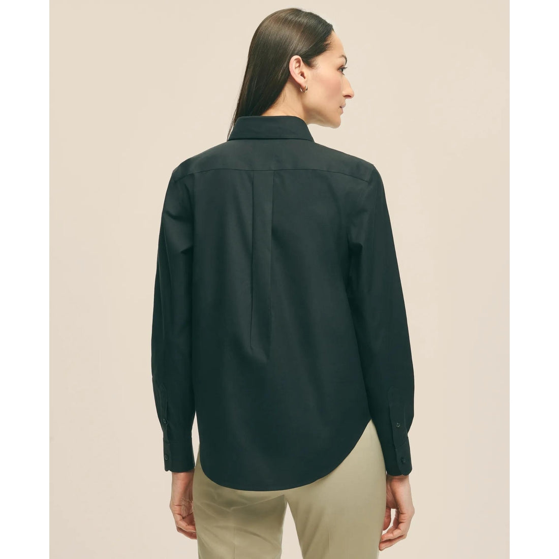 Fitted Non-Iron Stretch Supima Cotton Dress Shirt