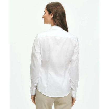 Fitted Non-Iron Stretch Supima Cotton Dress Shirt