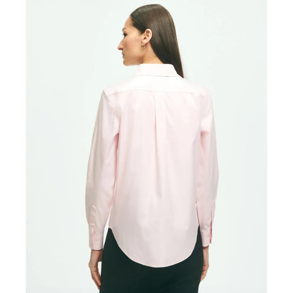 Fitted Non-Iron Stretch Supima Cotton Dress Shirt