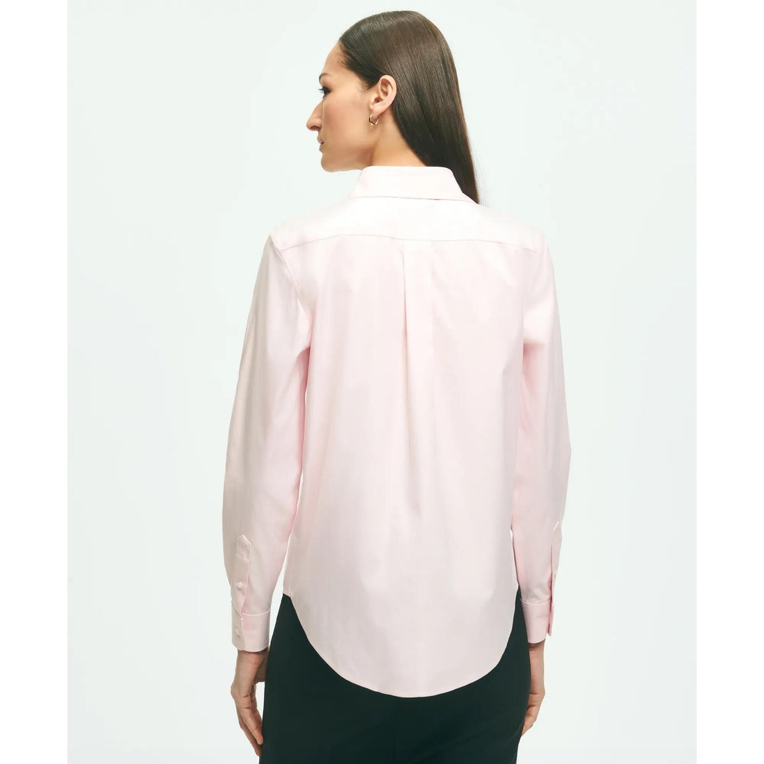 Fitted Non-Iron Stretch Supima Cotton Dress Shirt
