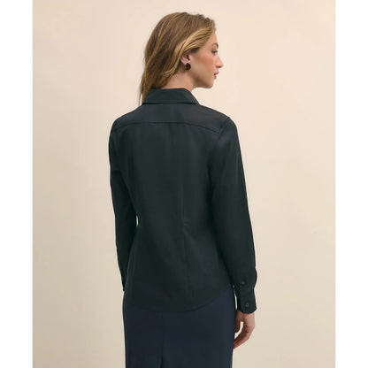 Fitted Non-Iron Stretch Supima Cotton Dress Shirt