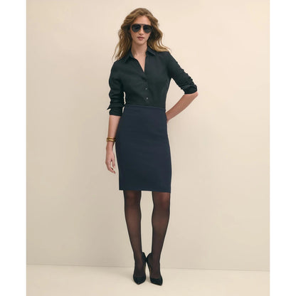 Fitted Non-Iron Stretch Supima Cotton Dress Shirt