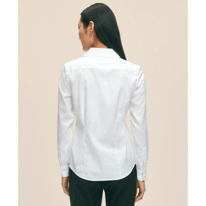 Fitted Non-Iron Stretch Supima Cotton Dress Shirt