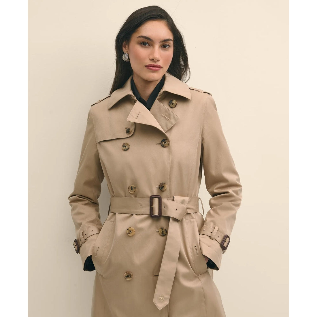 Water Repellent Trench Coat With Zip-Out Lining