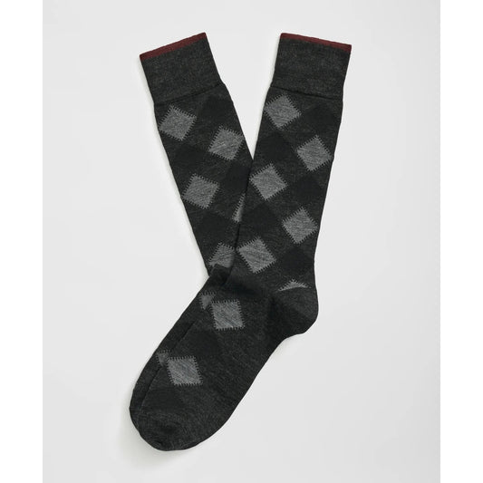 Wool Blend Argyle Socks