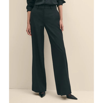 The Essentials Wide-Leg Trousers in Wool Blend
