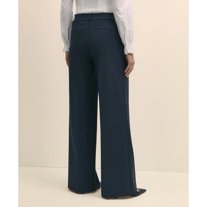 The Essentials Wide-Leg Trousers in Wool Blend