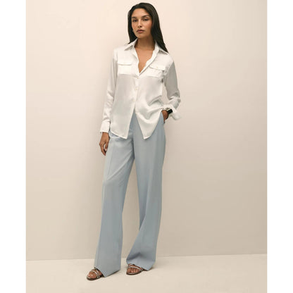 Relaxed Utility Blouse in Washable Silk