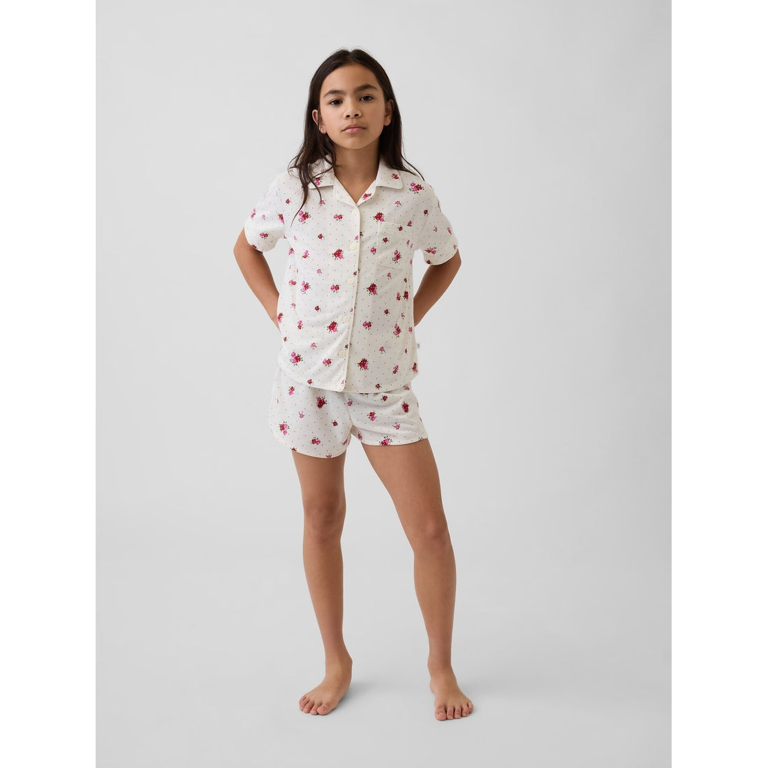 Girls' Recycled Pj Short Set