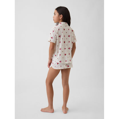 Girls' Recycled Pj Short Set