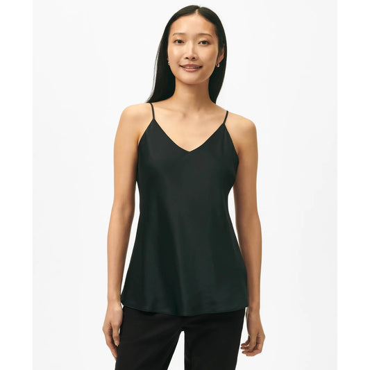 V-Neck Camisole in Washable Silk Charmeuse