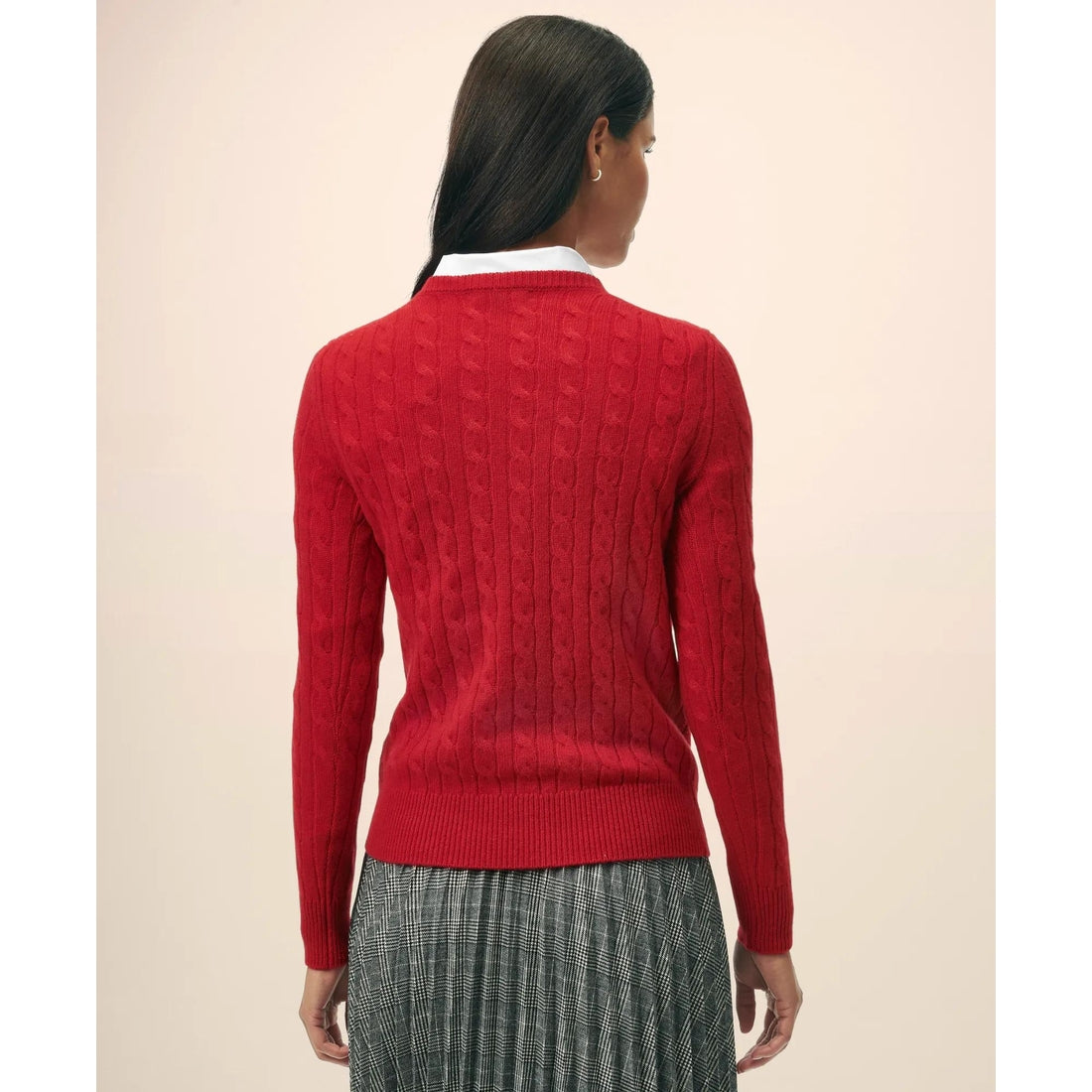 Cashmere Cable Crewneck Sweater