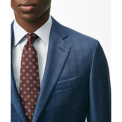 American-Made Classic Fit Multi-Checked 1818 Suit