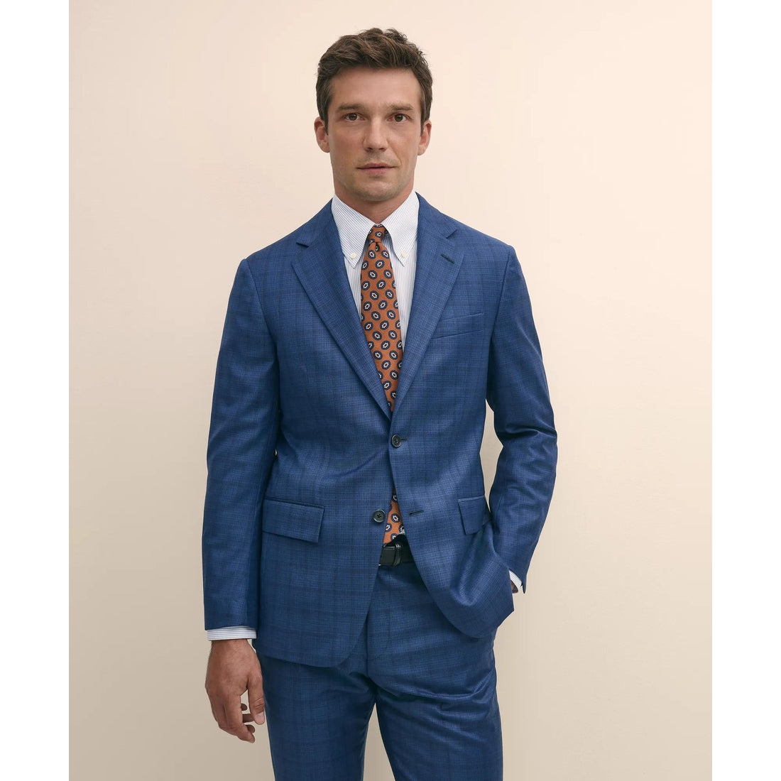 American-Made Slim Fit Multi Checked 1818 Suit