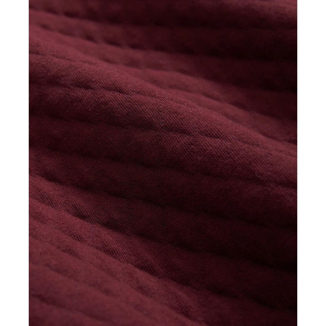 Diamond-Quilted Half-Zip in Cotton Blend