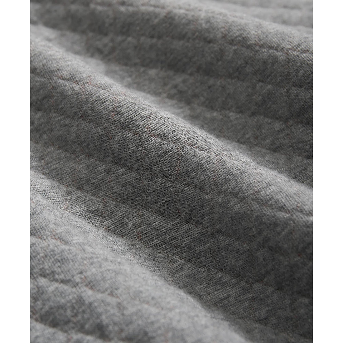 Diamond-Quilted Half-Zip in Cotton Blend