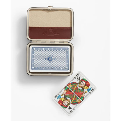 Travel Playing Cards With Calfskin Case
