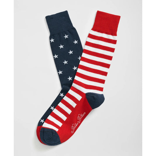 Cotton-Blend Stars & Stripes Socks