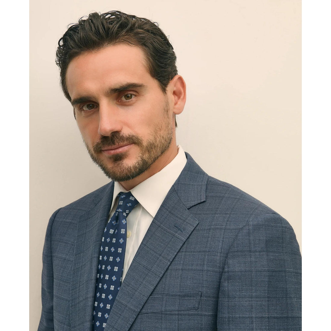Traditional Fit Wool Check 1818 Suit