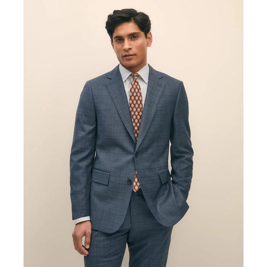 Slim Fit Wool Check 1818 Suit