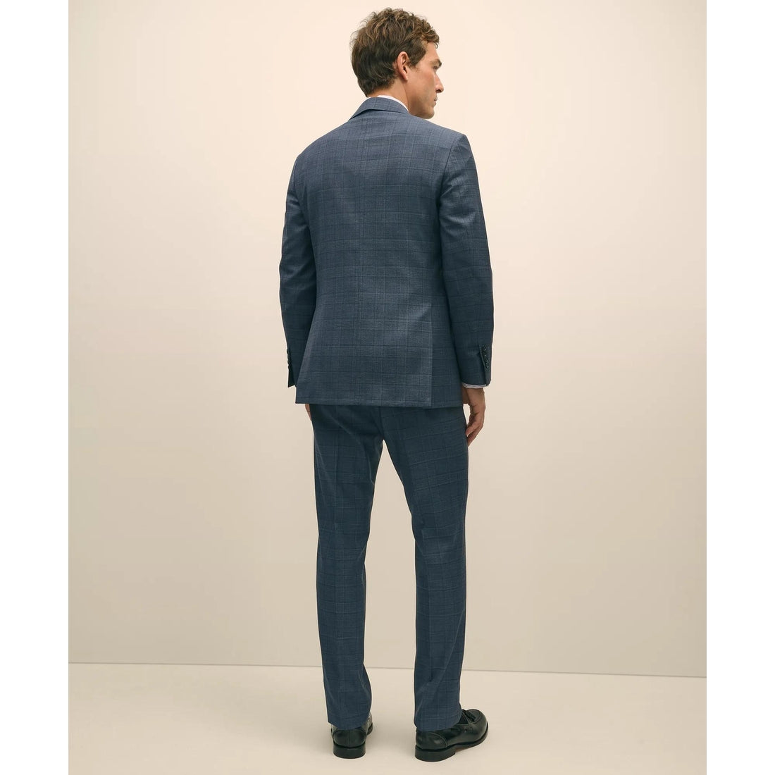 Classic Fit Wool Blue Check 1818 Suit
