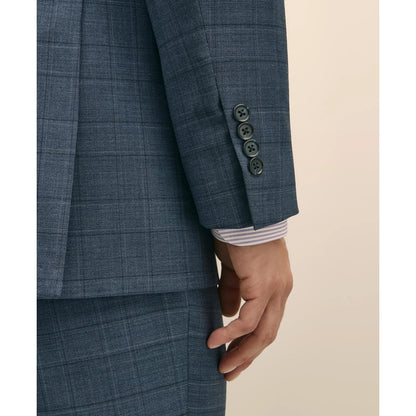 Classic Fit Wool Blue Check 1818 Suit