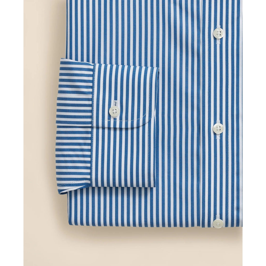 Pure Supima Cotton Regular-Finish Polo Button Down Collar, Candy Stripe Dress Shirt