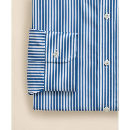 Pure Supima Cotton Regular-Finish Polo Button Down Collar, Candy Stripe Dress Shirt