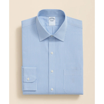 Pure Supima Cotton Regular-Finish Ainsley Collar, Mini Stripe Dress Shirt