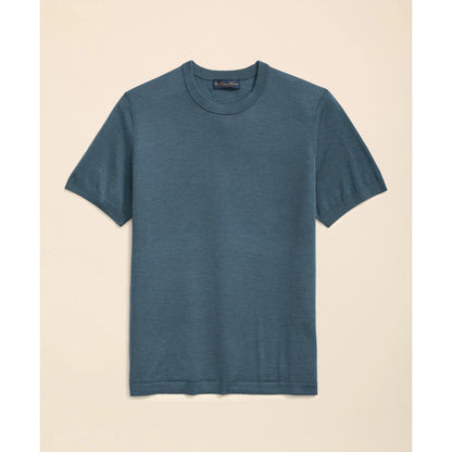 Lightweight Luxe All-Season Sweater, Short Sleeve Crewneck