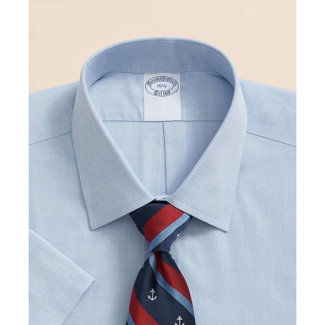 Stretch Supima Cotton Non-Iron Ainsley Collar, Short-Sleeve Dress Shirt