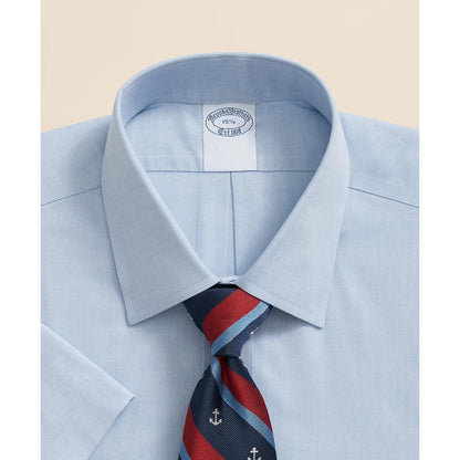 Stretch Supima Cotton Non-Iron Ainsley Collar, Short-Sleeve Dress Shirt