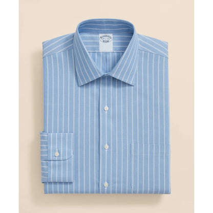 Stretch Supima Cotton Non-Iron Royal Oxford Ainsley Collar, Striped Dress Shirt