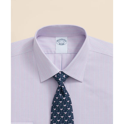 Stretch Supima Cotton Non-Iron Royal Oxford Ainsley Collar, Striped Dress Shirt