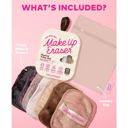 MakeUp Eraser 7-Pc. Neutral Makeup-Removing Cloth Set