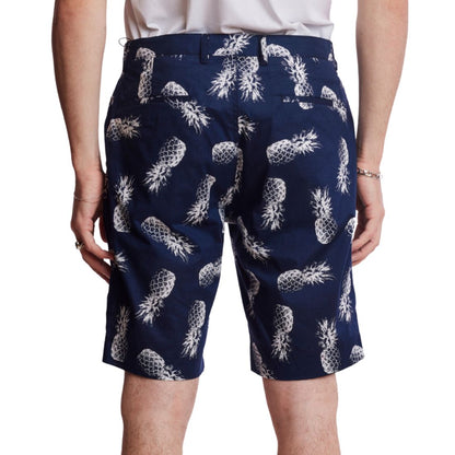 Paisley & Gray Men's Felix Slim Fit Pineapple Print 8-1/2" Shorts