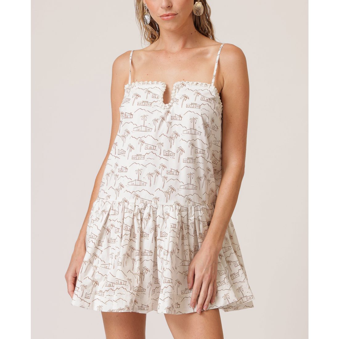 Line & Dot Women's Edwina Yarn-Trim Mini Dress