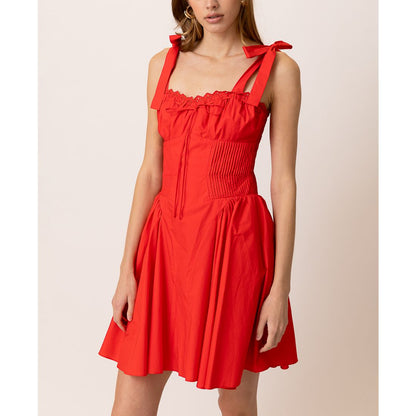 Line & Dot Women's Anessa Pleated-Waist Mini Dress