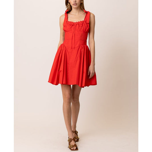 Line & Dot Women's Anessa Pleated-Waist Mini Dress