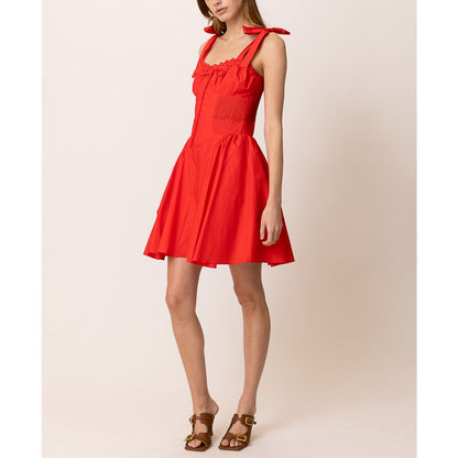 Line & Dot Women's Anessa Pleated-Waist Mini Dress