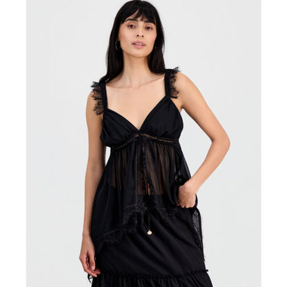 Women's Lace-Trim Handkerchief-Hem Tank Top, Macy's Exclusive
