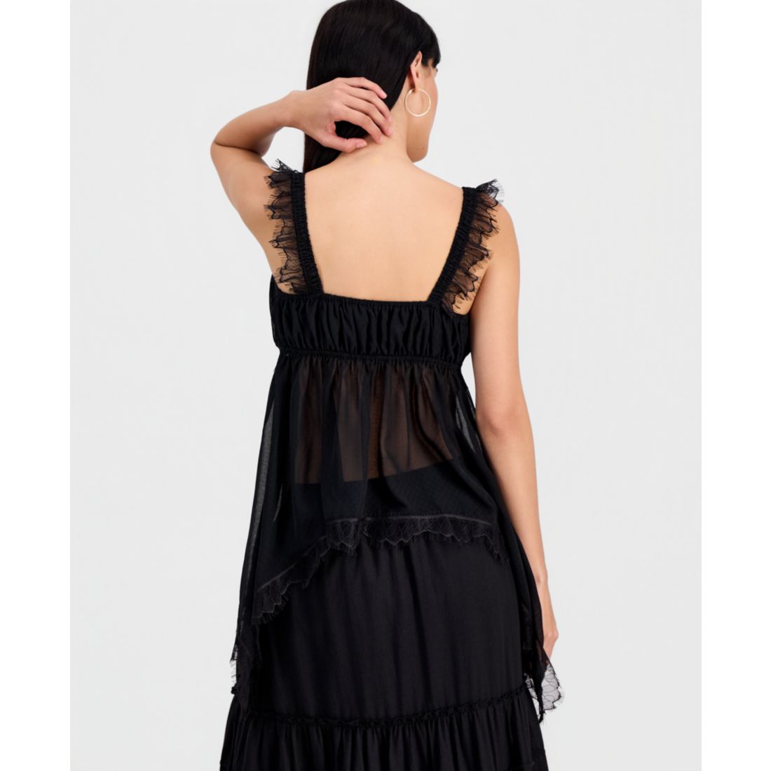 Women's Lace-Trim Handkerchief-Hem Tank Top, Macy's Exclusive