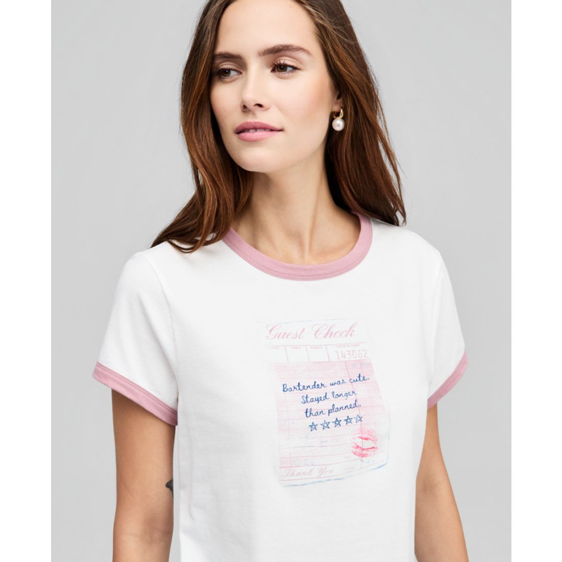 And Now This Women's Graphic Ringer T-Shirt, Macy's Exclusive