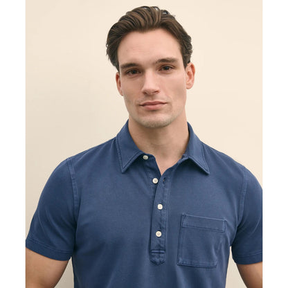 The Vintage Short-Sleeve Garment Dyed Polo Shirt