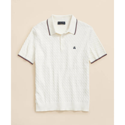 Cable Knit Archive Tennis Polo in Supima Cotton