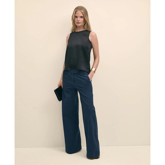Sleeveless Shell in Washable Silk