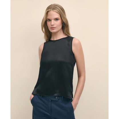 Sleeveless Shell in Washable Silk