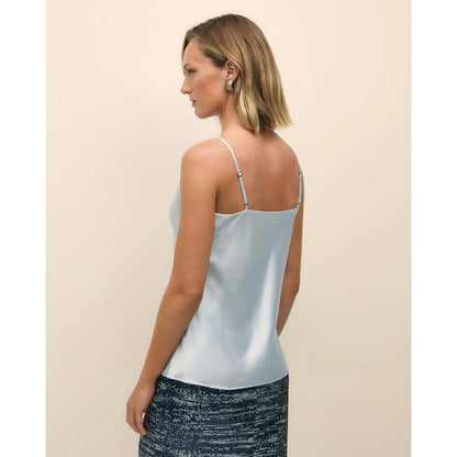 V-Neck Camisole in Washable Silk Charmeuse