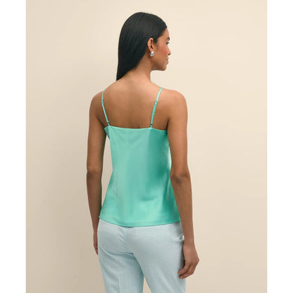 V-Neck Camisole in Washable Silk Charmeuse